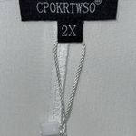 CPOKRTWSO Womens White Crochet‎ Beach Swimsuit Coverup Size 2X Photo 7