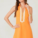 Spartina 449 Serena embroidered Half Zip sleeveless Dress Orange Size large Photo 0