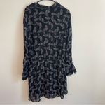ALC Frank A.L.C. Isobel Black and White Dot Mini Dress Size 10 Silk Photo 4