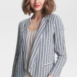 Ella Moss Kaycee Navy White Striped Blazer Photo 0