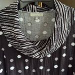 Habitat Like New  Travel Dot Collar Dress Black White Size Small Photo 4