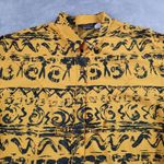Panhandle Slim Women's Shirt Western Long Sleeve Abstract All Over Print Size XL Yellow Photo 1