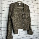 Anne Klein Vintage Tan Brown 100% Wool Cardigan Cuffed Sleeve L Preppy Fall Y2K Photo 1
