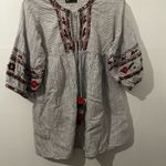 ZARA  TRF Embroidered Boho Tunic/Dress with Tassels Size XS Photo 1