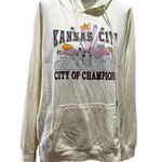 Kansas City "City of Champions" Hoodie XL White Unisex Pullover Graphic Print Photo 0