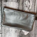 Gold, silver and deep bronze metallic crocodile print wristlet 10” x 6” approx Photo 3