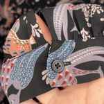 Loft Women’s petite long sleeve snowbird print blouse novelty workwear business Photo 3