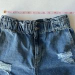 Love Tree  Double Buttoned Paper Bag Waistband Denim Shorts Photo 4
