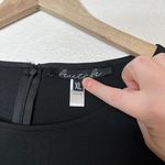 Anthropologie Hutch chevron sequin cap sleeve black blouse size XL Photo 5