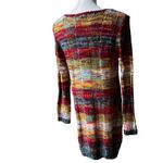 Ultra Flirt  Y2K Rainbow Knit Crochet Long Sleeve Dress Photo 3