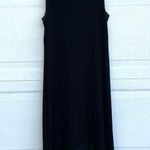 Chico's  Travelers Womens Dress Maxi Long Black Stretch Sleeveless Mesh Hem Small Photo 1