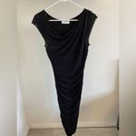 Bailey 44 Skinny Bunny Shirred Bodycon Midi Dress Black Speckle (Small) Photo 1
