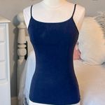 Navy Blue Cami Spaghetti Straps Adjustable Tank Bra Shelf Womens XS Size undefined Photo 0