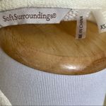 Soft Surroundings Pale Yellow Lightweight Asymmetric Hem Wrap Front Tunic XS Photo 5