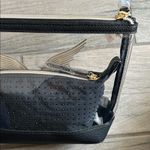 Victoria's Secret Transparent and Black Pouch with Gold Logo Photo 4