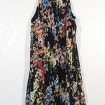 Betsey Johnson Floral Chiffon Halter Swing Dress Size 8 Photo 5