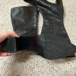 Enzo Angiolini  black leather snip toe heeled boots 8.5 Photo 7