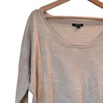 Pas de Calais M Wool Cotton Textured Long Sleeve Sweater Taupe Made In Japan 36 Size M Photo 5
