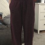 PINK - Victoria's Secret  Burgundy Sweatpants  Photo 0