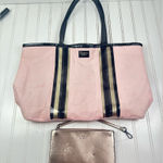 Victoria's Secret Victoriaโs Secret Pink Tote Bag & Metallic Wristlet Photo 0