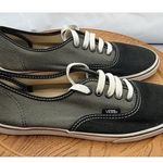 Vans Mens Size 6.5 M 8 W Sneakers Black & Gray Canvas Tennis Shoes Photo 1