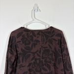 Gudrun Sjoden Floral Sweater Size Medium Brown Photo 3