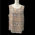 Nine West NWT Tropica Sleeveless Lined Top Multicolored Abstract Careerwear 16 Photo 1