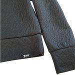 Juicy Couture  Sport Black‎ Quilted Crop Funnel Neck Pullover Sweatshirt- L Photo 10