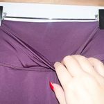 P’Tula maroon women’s new full length high rise crossover leggings Purple Size M Photo 6