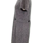 Tahari Black And Gray Boucle Tweed Short Sleeve Sheath Dress Photo 8