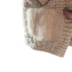 Alberto Makali  Cream Knit  Vest with Faux Fur Photo 2