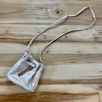 INC Pia Mini Bucket Purse Crossbody Silver With Pull Closer With Card Holders Photo 0