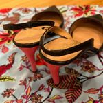 Diane Von Furstenberg DVF slingback perforated leather heel size 40 Photo 3