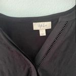 Style & Co  Black Peplum Button Down Shirt Photo 1