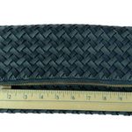 Sole Society  Marlee Woven Fold Over Faux Leather Cross Body Clutch Photo 4