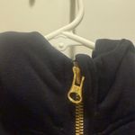 Lululemon Scuba Jacket w/ Hood Black Gold Zipper Like New 4 Photo 5