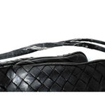 Bottega Veneta  Intrecciato Messenger Vintage Black Leather Crossbody Bag Photo 2