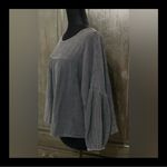 SheIn  black quarter length sleeve blouse with bag -Size Large. Photo 1