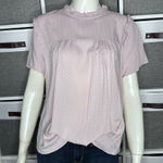 Bohme  Ruffle Short Sleeve Top in Rose Size Small Photo 0