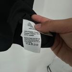 Madewell Seersucker Bubble-Sleeve Top Puff Sleeve Black Blouse XS Boho romantic Photo 6