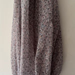 Sheer Purple Ditsy Floral Lightweight Purple and Pink Infinity Scarf Photo 0