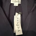 Velvet by Graham & Spencer Josie Relaxed Challis Blouse Size Medium NWT Blue Photo 4