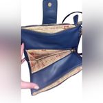 Stone Mountain navy bifold crossbody. EUC. Blue Photo 2