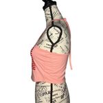 Isaac Morris (XS) USA Flag Graphic Crop Top Halter Neck Tie Sleeveless Tank Red Photo 2