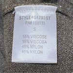 Pink Clover  Olive Green Open Front Cardigan Minimalist Sweater Size Small NWOT Photo 8