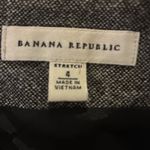 Banana Republic  Skirt Wool Pencil Gray Tweed Lined Draped Bow Slit 4 Photo 2