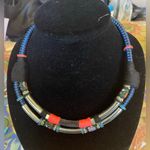 Embroidered necklace for women Black Photo 0