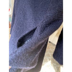 Guess  Los Angeles Wool Coat Navy Asymmetrical Zip Quiet Luxury Cottagecore Trend Photo 14