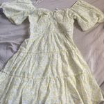 Yellow floral dress Photo 0