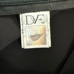 Diane Von Furstenberg  DVF Black Elena Crepe Silk Wide Leg Pants Trousers size 0 Photo 3